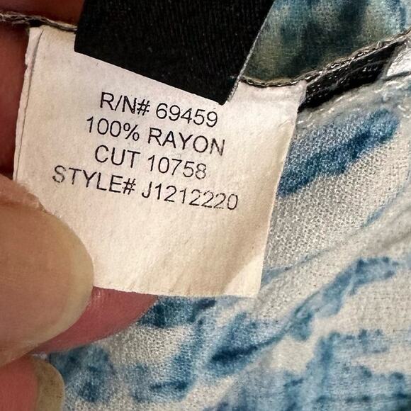 J Valdi Swim Sarong Coverup Pants Open Split Leg Tropical Palazzo Pants Size XL - Picture 9 of 9